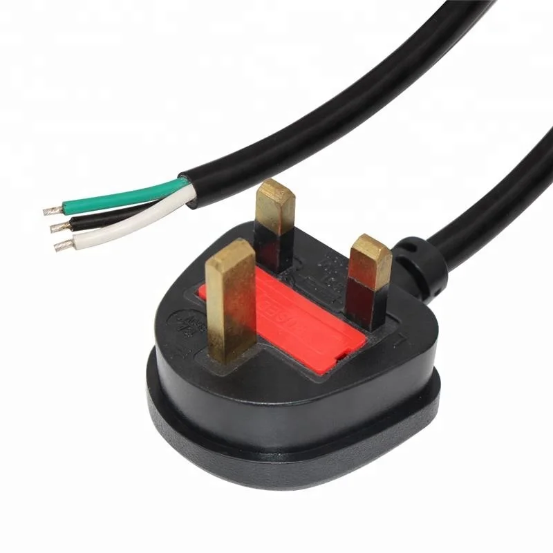 Wire UK 3 Pin Plug to IEC C5 Power Cord Cable 23