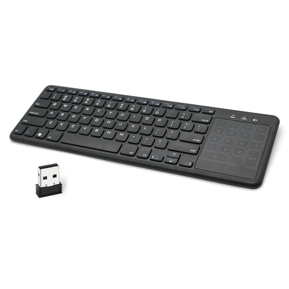 Zienstar-Wireless Large Print Keyboard and Wireless Mouse Combo Set with USB Receiver 