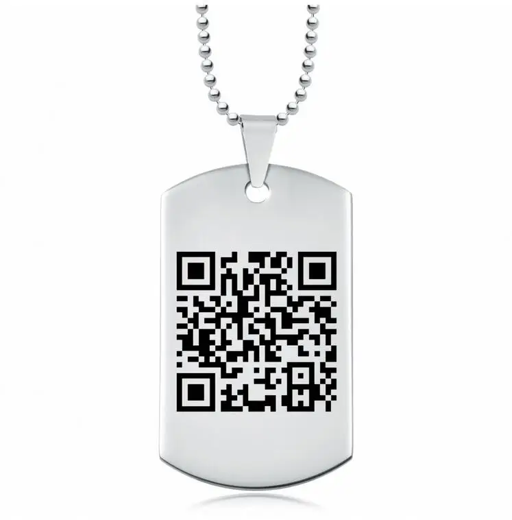 Remembrance Jewelry with QR Code Engraving