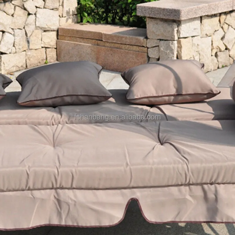 Luxury Two Function Three Seat Outdoor Gazebo Swing Chair Bed with Mosquito Net
