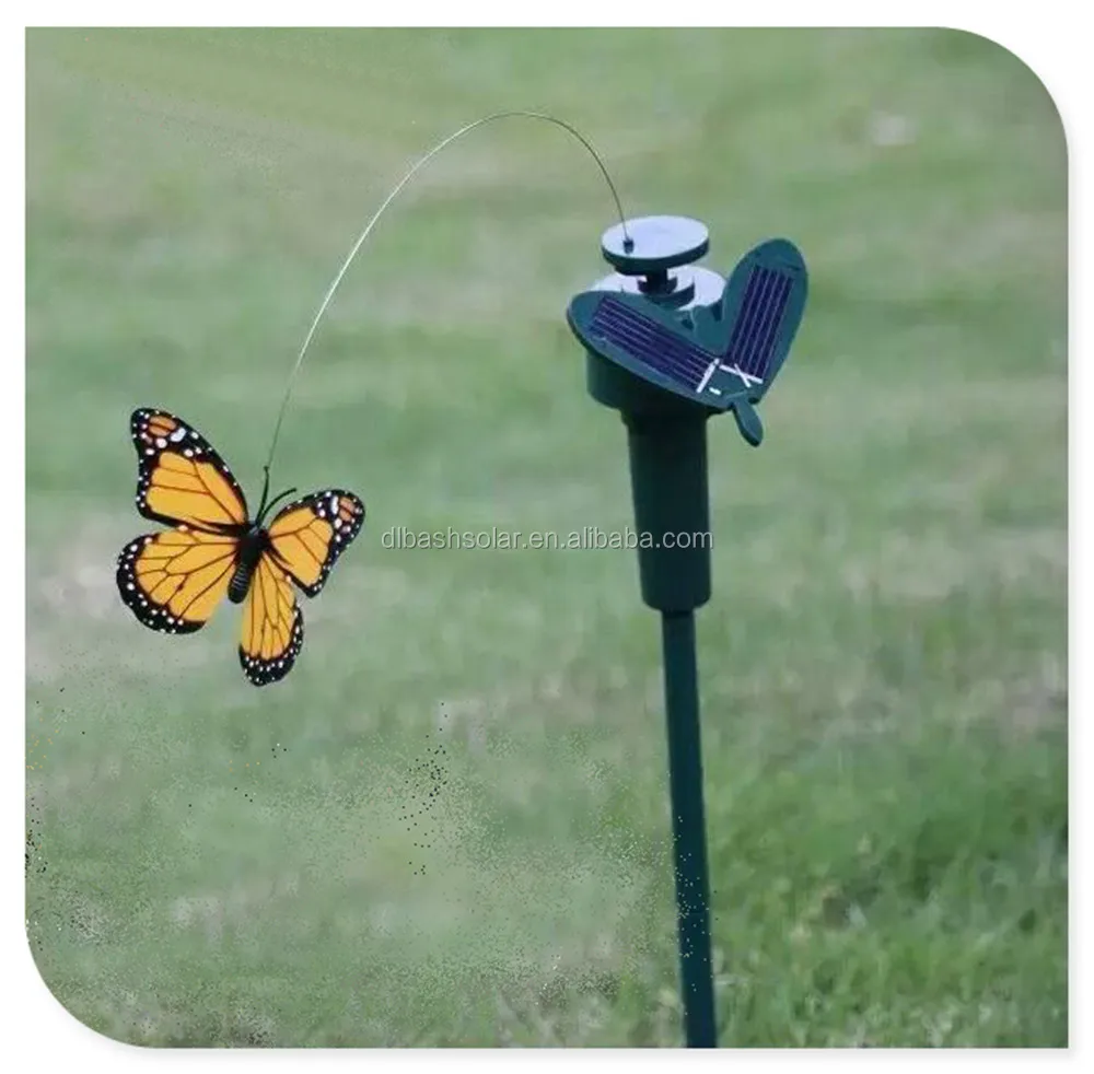 Garden Decor Solar Dancing Butterfly Solar/Battery Powered Butterfly