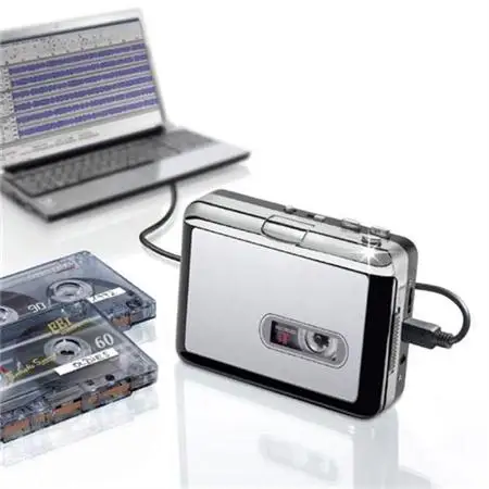 Lecteur radio de capture de cassette USB portable, convertisseur