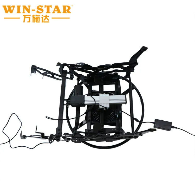Single Electric Recliner Sofa Mechanism with Swivel Plate