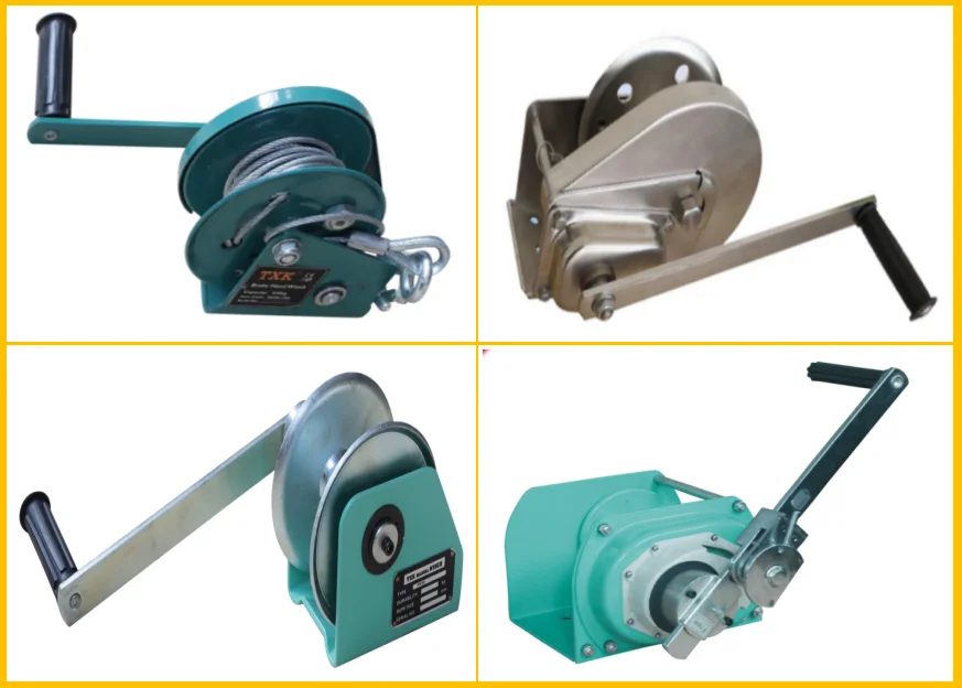 300kg Wire Rope Brake Manual Hand Winch