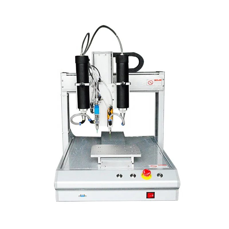 PCB Benchtop Automatic Epoxy Glue Dispenser / AB Dispensing Robot Machine