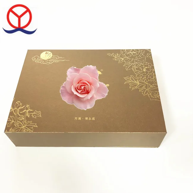 Custom A6 Size Cardboard Paper Book Shaped Flip Open Gift Box 4 Compartment with Embossing and Matt Lamination for Gifts