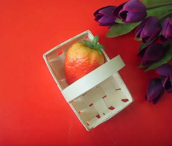 Food Safe Eco Friendly Environmental Custom Cheap Chip Picnic Strawberry Berry Fruit apple Wooden Disposable Basket
