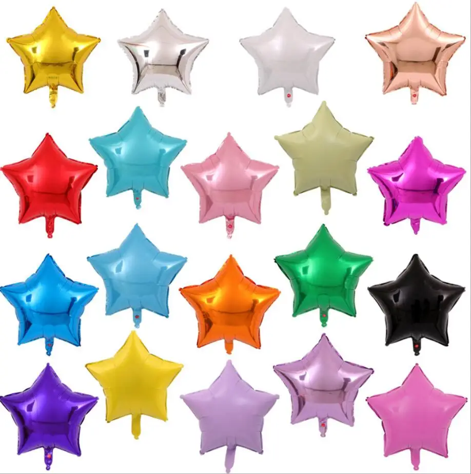 18英寸纯色铝箔气球星形 - buy foil balloon,round balloon,soild