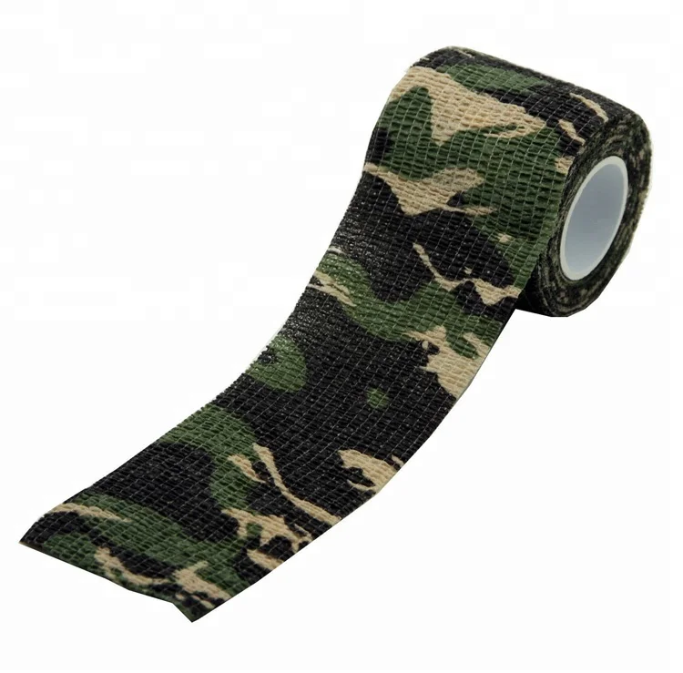 1Pc 5Cm X 4.5M Waterproof Hunting Camouflage Camouflage Stealth Tape ElastiWQE