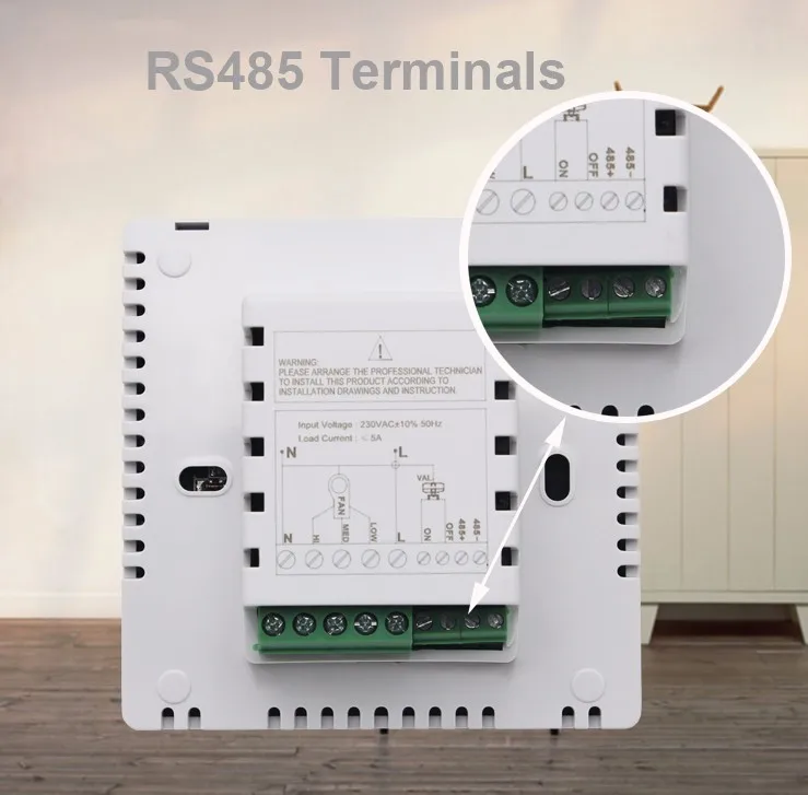 Modbus RS485 Digital Fan Coil Room Thermostat