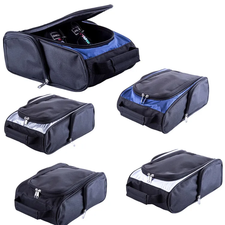 
4 вида цветов новая нейтральная дорожная сумка для обуви 600D, ткань Оксфорд, сумка для обуви для гольфа с застежкой-молнией 