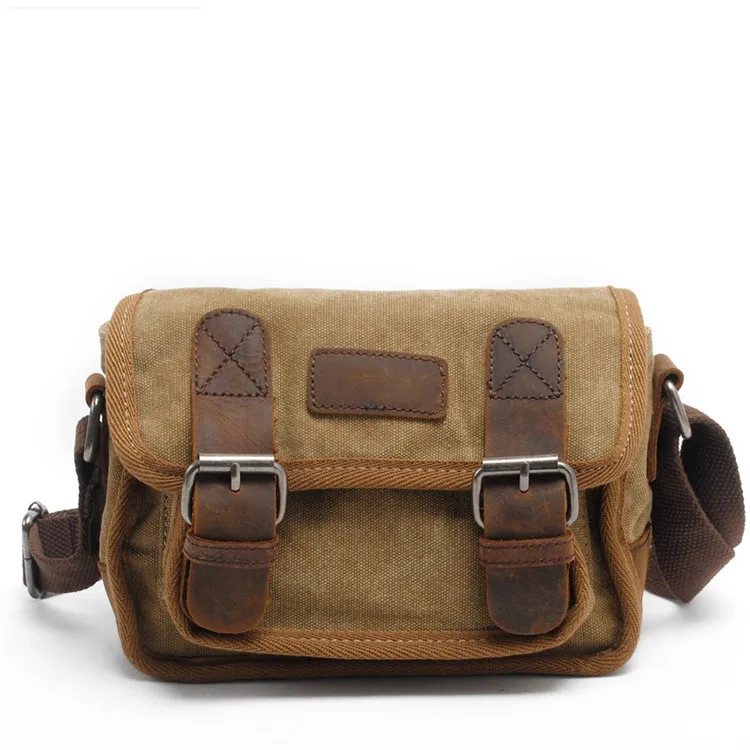 Casual Waterproof Canvas Shoulder Crossbody Bag Mens Shoulder Bag