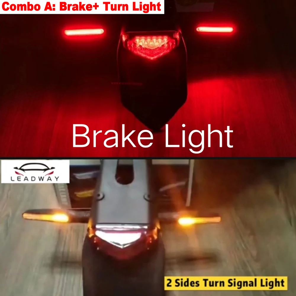 Универсальный индикатор поворота для мотоцикла 335SMD поворотник плавной воды 12 светодиодов