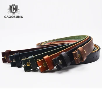 wholesale classical Full Grain vegetable tanned Leather Belts with Nickel Buckle