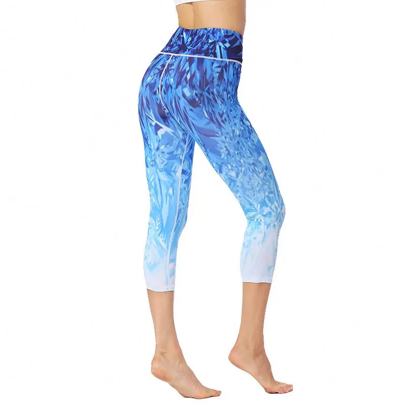 Toplook Groothandel Blauw En Wit Gradiënt Digital Print Yoga Broek Suplex  Vrouwen Active Wear Sport Leggings L531 - Buy Atletische Leggings,Vrouwen  Gym Panty,Running Broek Product on Alibaba.com
