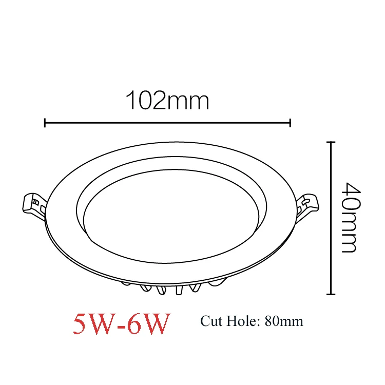 
 Светодиодный светильник 80 мм LED SMD потолочный светильник 15 Вт 20 Вт 30 Вт 35 Вт потолочный светильник 5 Вт Встраиваемый светодиодный потолочный светильник для мобильного магазина волос  
