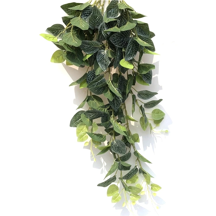 Wholesale Plastic Artificial Green Leaves Green Spring Grass Wall Hangings Plants for Decoration