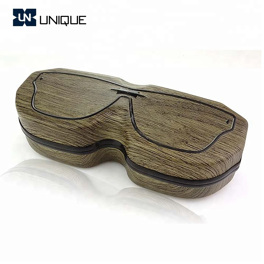 Unique Wooden Pattern Aluminium Eyewear Case Vintage,Eye Glasses Case
