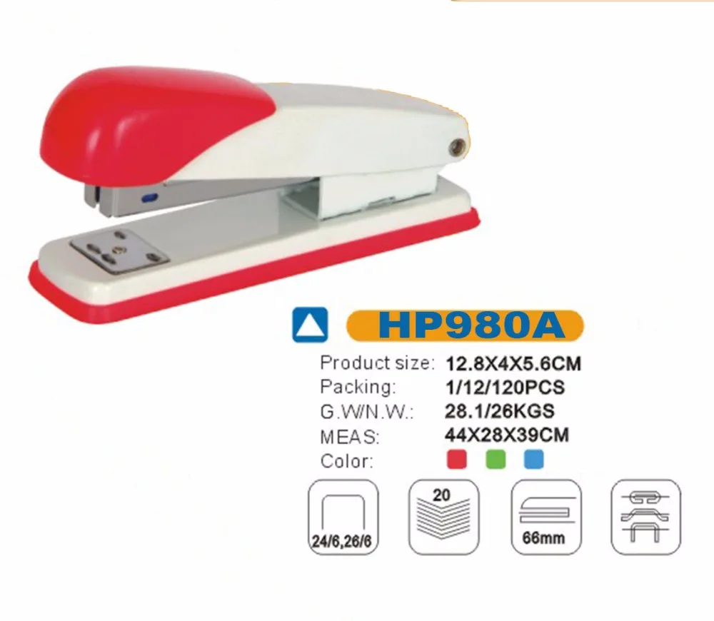 Book Binding Stapler Machine,Uses No. 24/6&26/6 Staples Buy Stapler