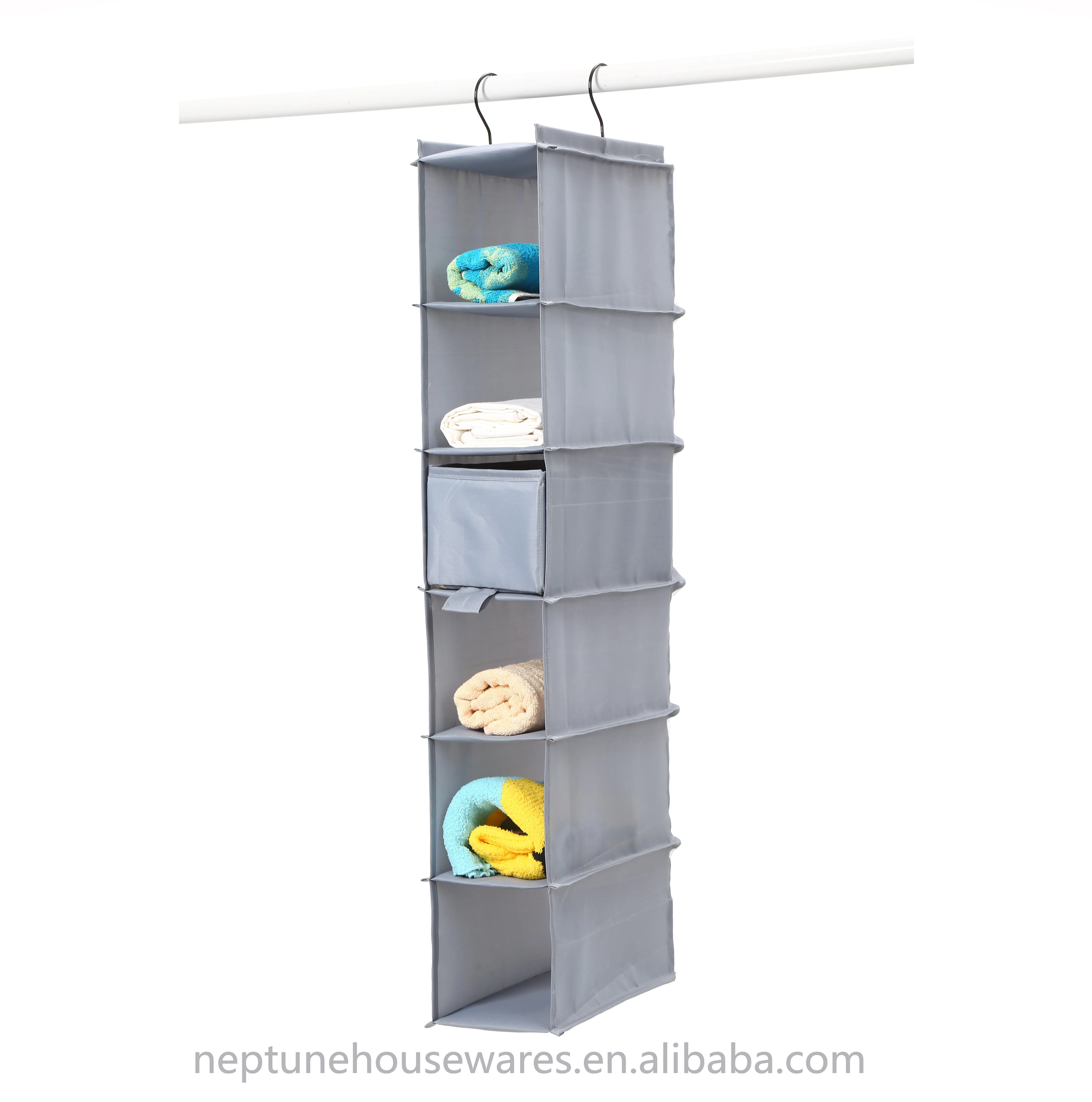 Factory Direct Home Shelf Rack Holders Fabric Foldable Storage Bag Closet Organizer Hanging Storage Bag Wardrobe