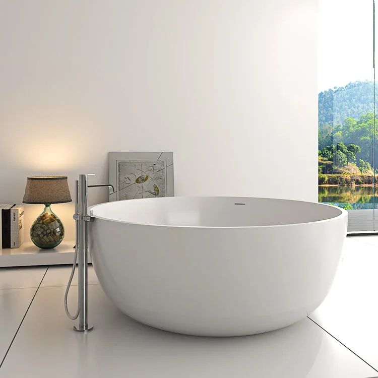 SM-8615 новейший дизайн для купания оптовая продажа круглых отдельно стоящих ванн