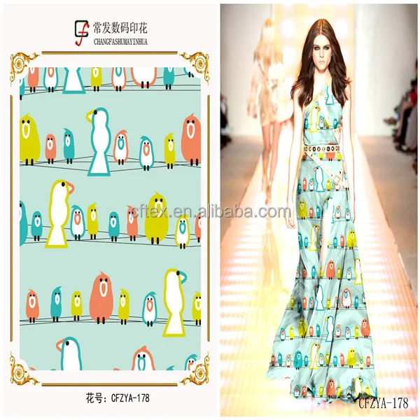 60*60 / 90*88 Digital Printing On Rayon Fabric for New Dresses