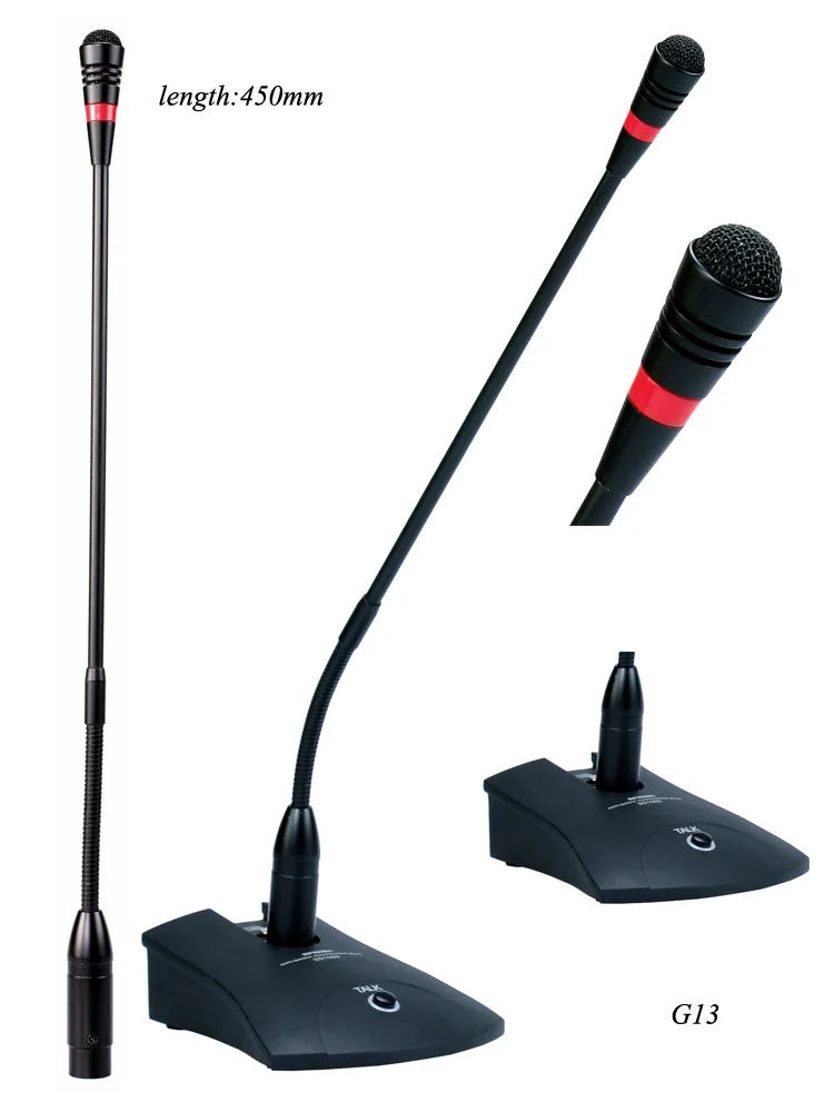 SINGDEN Noise Canceling Electret Condenser Microphone Gooseneck Microphone