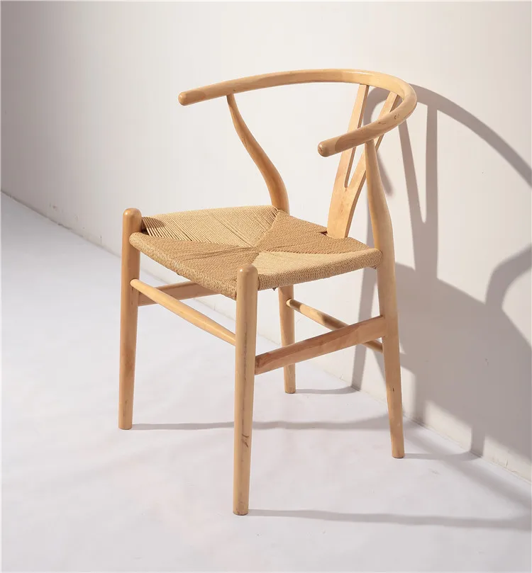 beech wood and paper cord dining chair