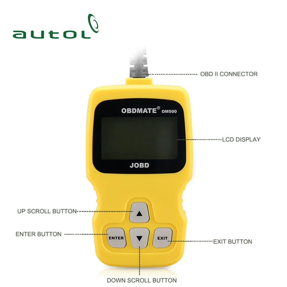 Autophix OBDMATE OM500 Car JOBD EOBD OBD2 Code Reader Auto Scanner OM500 for Most Cars
