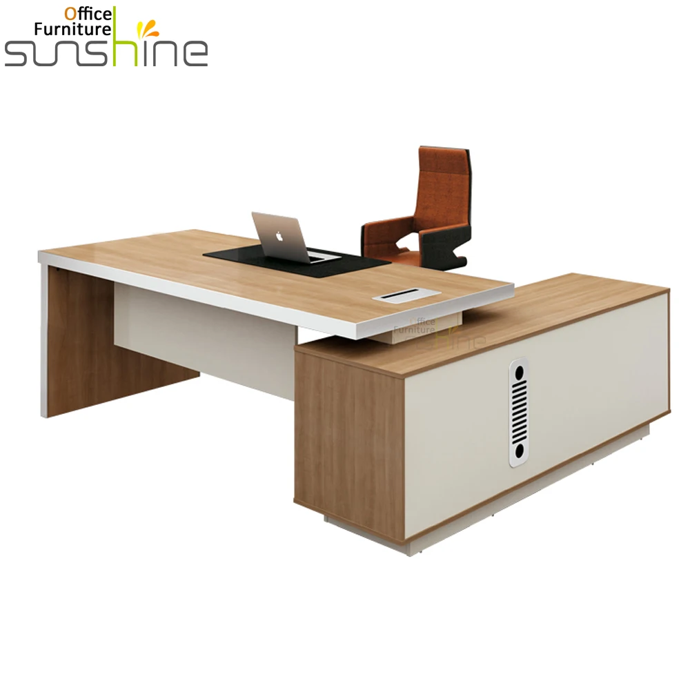 Luxury Office furniture guangzhou factory supply customized executive table modern office wooden exe