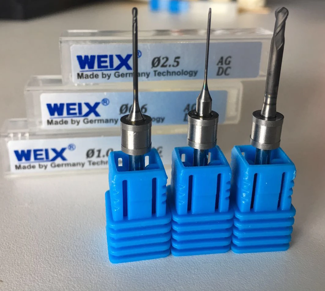 Weix Sharpener Tungsten Carbide Cadcam Zirconia Blocks Dental Burs with Altincoating Surgical Instrument for Amann Girrbach