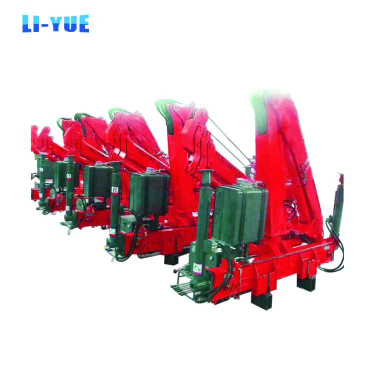 Hydraulic Folding Arm Brick Grab Block Lifting Crane With Truck