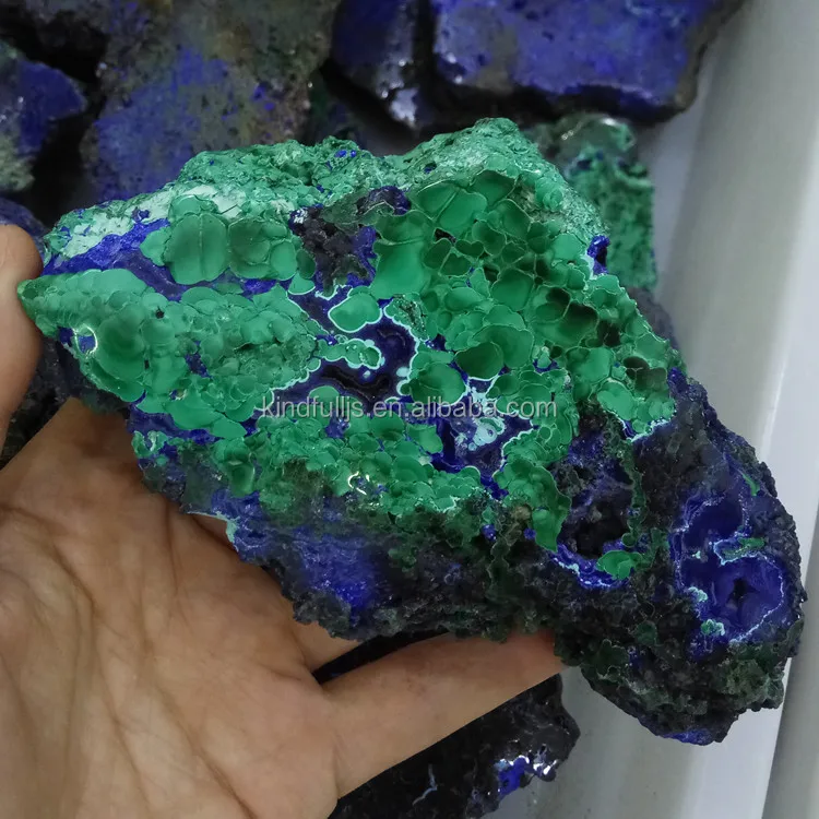 polished azurite malachite