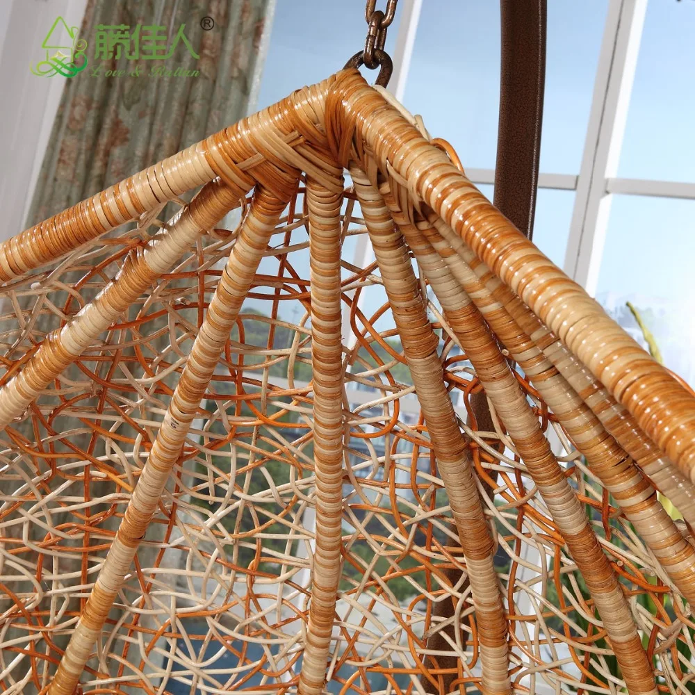 Runde Teardrop Indoor Bambus Wicker Rattan Schaukel stuhl Vielseitige  Gartenmbel fr Wohnzimmer Schlafzimmer Hotel Garten Verwendung