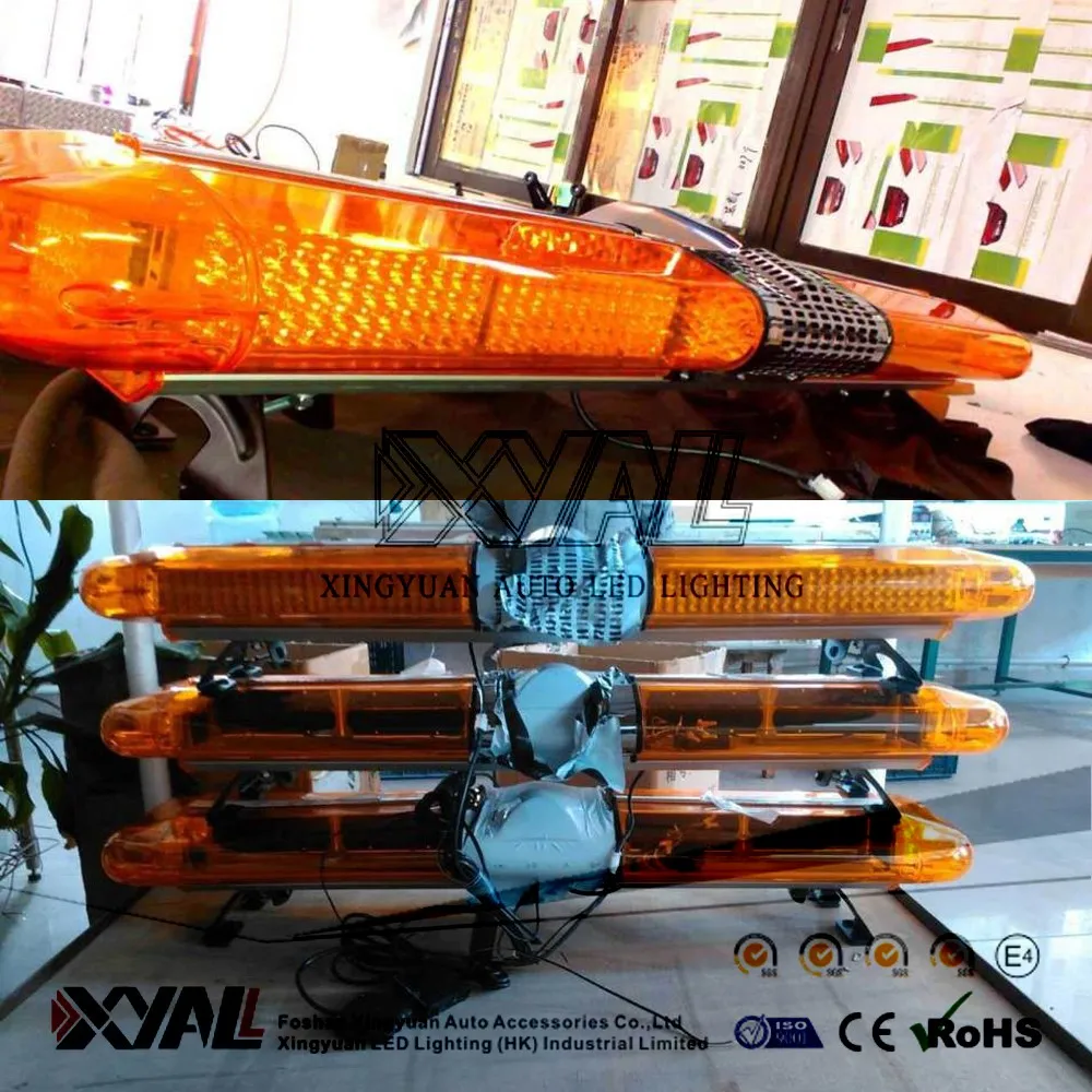 Led Red Blue Warning Light Bar Truck Fire Ambulance Emergency Car Road