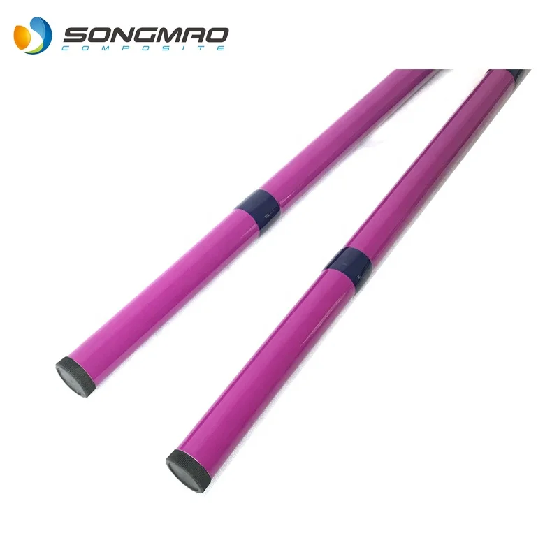 China Manufacture 15m 18m 20m Telescopic Fiberglass Flag Pole Mast With Metal Base
