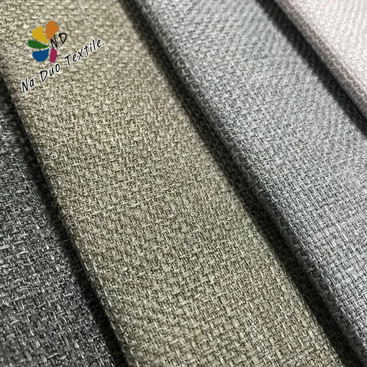 Китайский новый дизайн ткань с вышивкой из льна и спандекса обивочная
