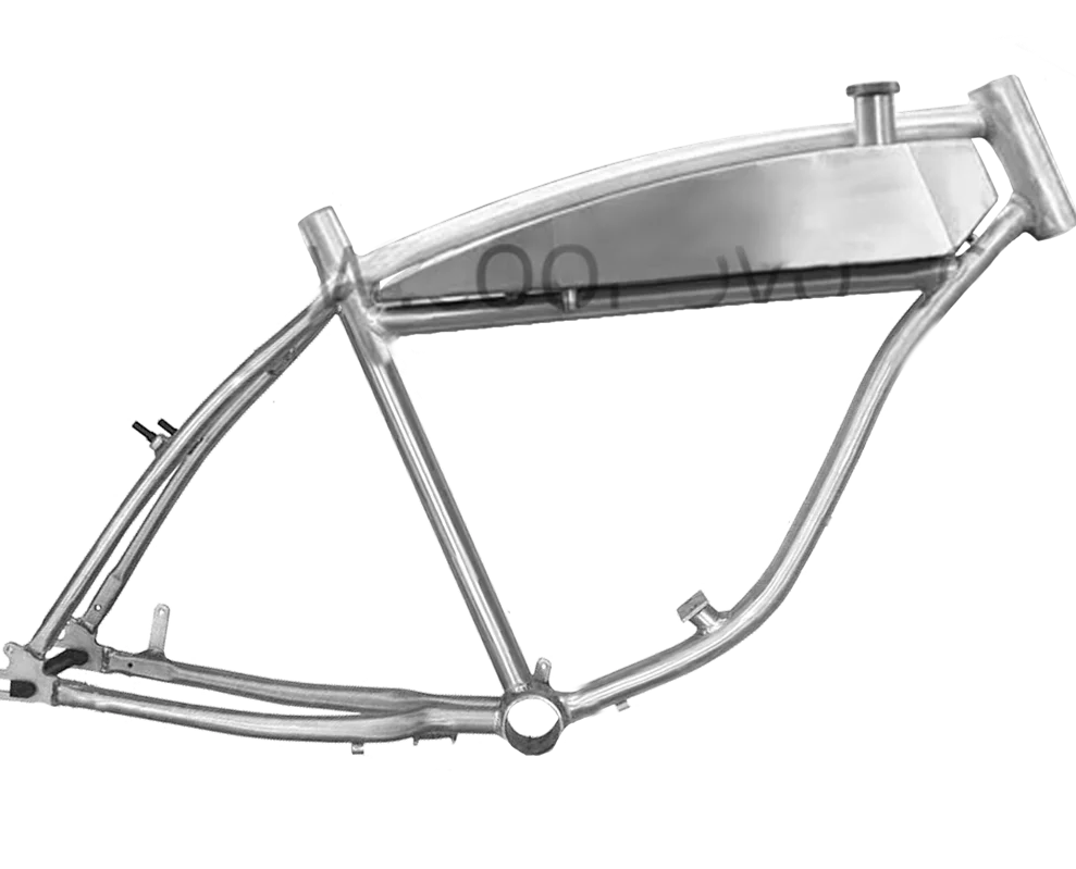 Motorized Bicycle Frame With Gas Tank 