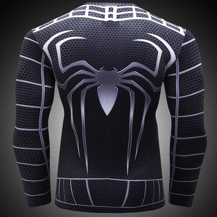 Cody Lundin Men's Gym Superhero Black Panther T Shirt And Fitness Skinny Leggings Set Long Exercise Outfits - View #6