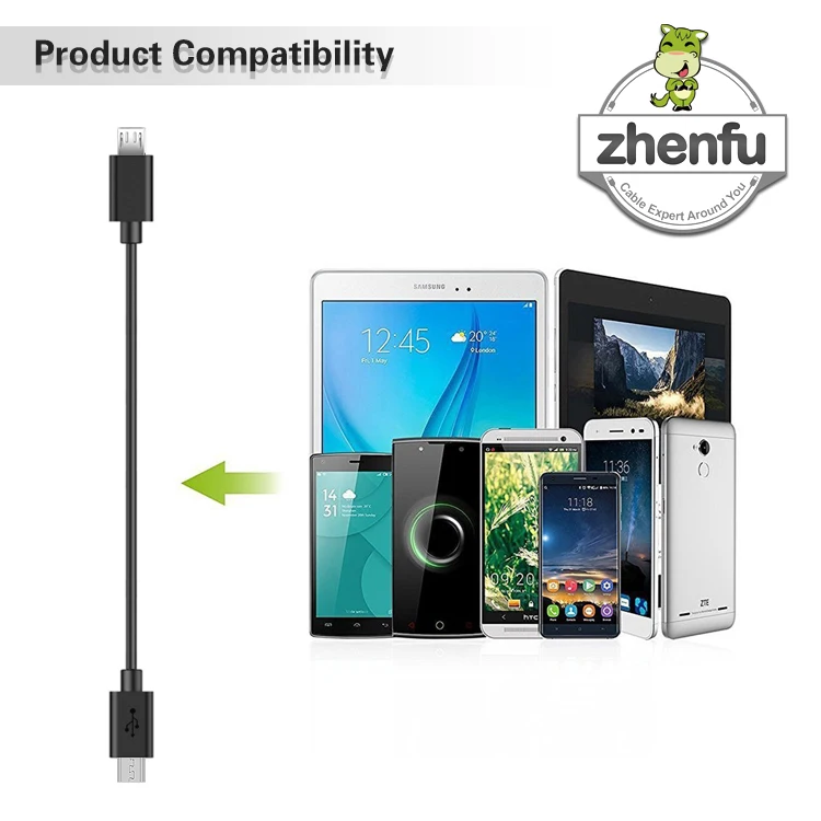Factory High Quality Dual-Ended Micro USB Cable 20cm OTG Two Double Sided 5m Length Phone Cable