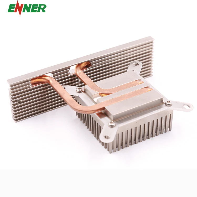 
 Китайский поставщик, медный экструдированный теплоотвод с тепловой трубкой  