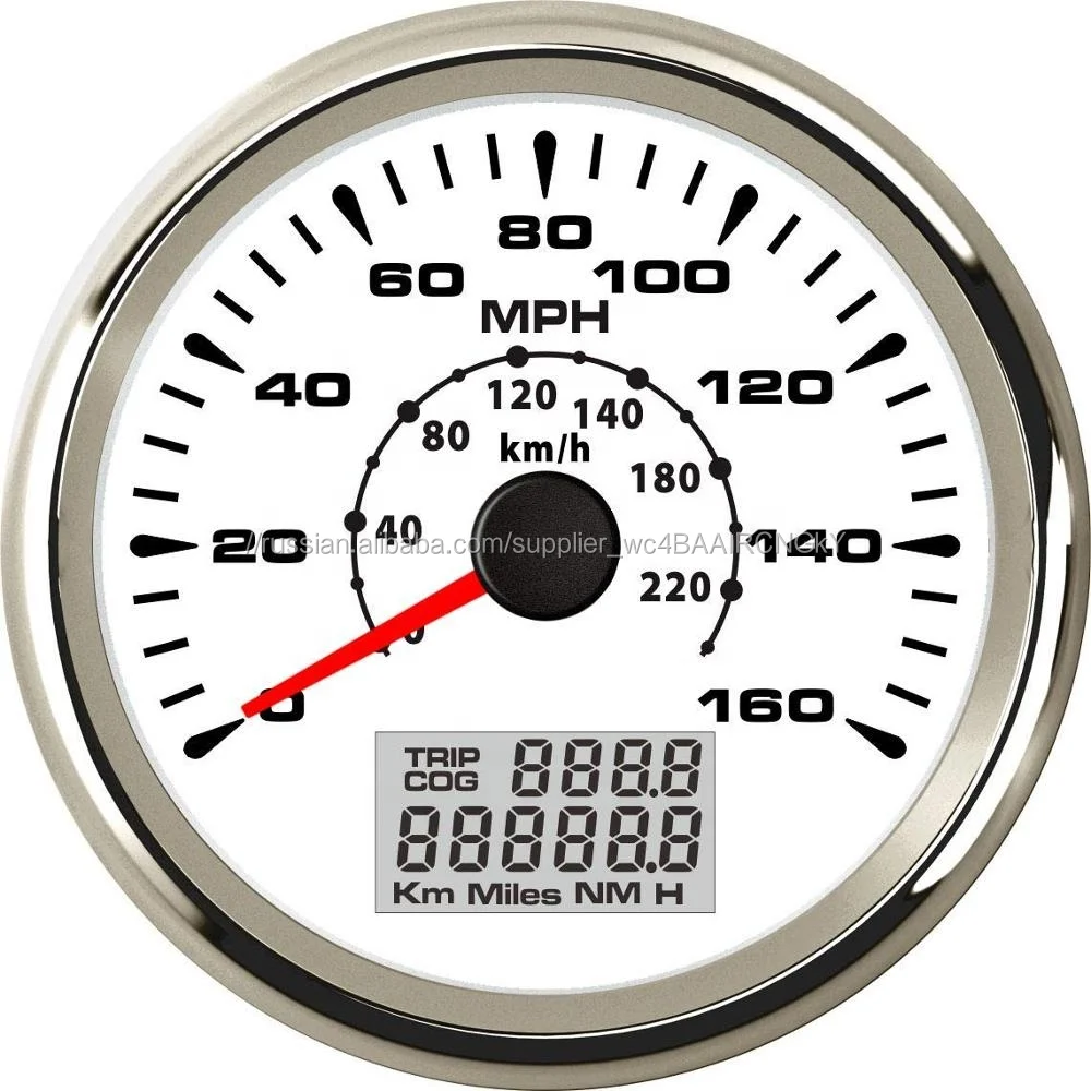 85 мм мотоцикл GPS Спидометр 160MPH 220 км/ч/для автомобиля лодка светодио дный