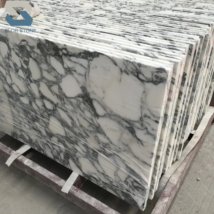 Итальянские белые мраморные шкафчики Arabescato Corchia с ламинированным упрощенным краем для