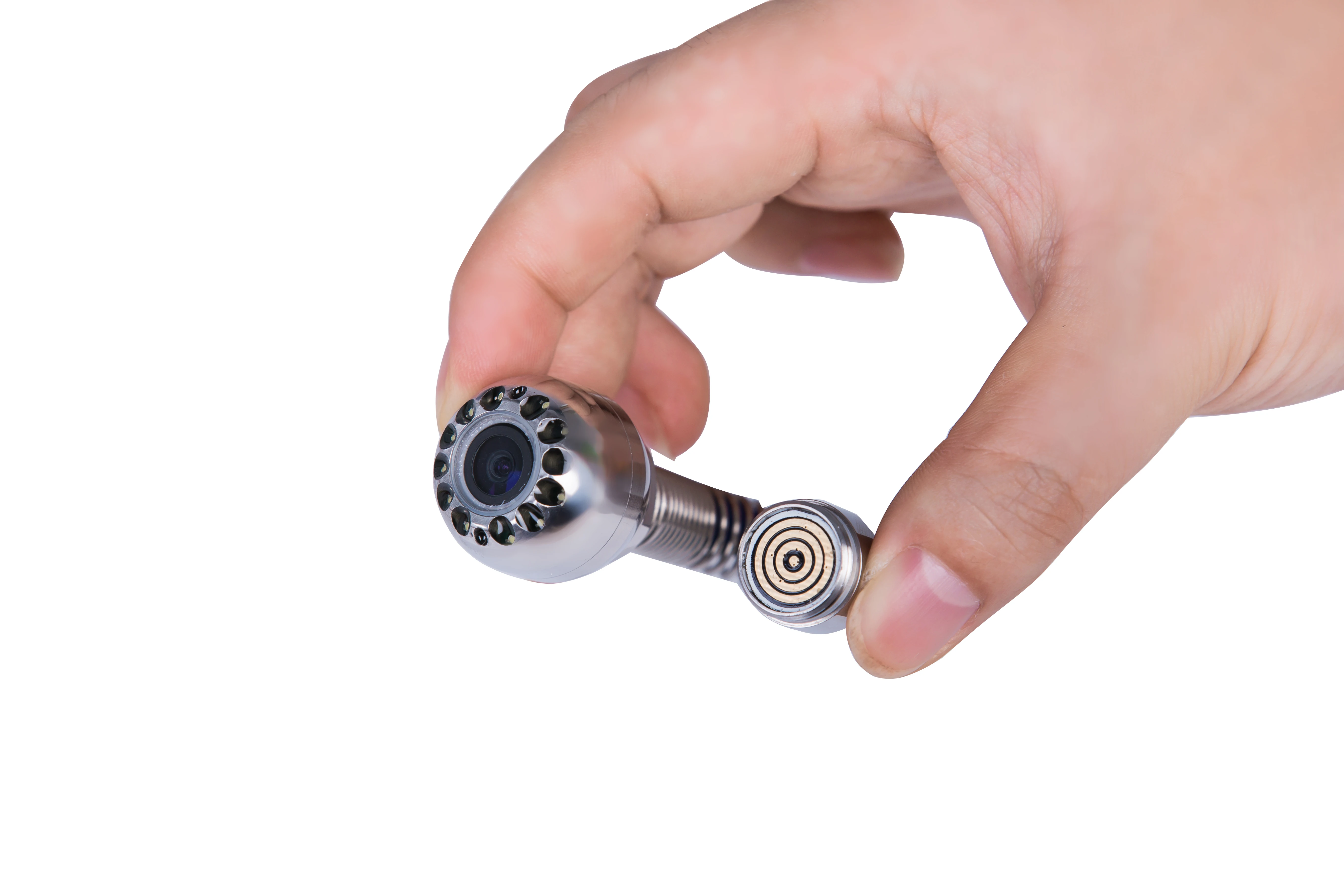 Pipeline Inspection Camera 7 Inch 1080P HD Monitor With 25MM Camera Head, Sewer  Camera with 16GB Video Recording&Meter Counter