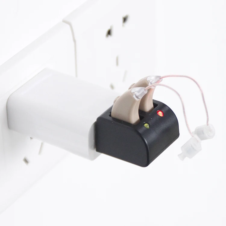 CE BSCI ISO China Factory BTE Rechargeable Hearing Aid Earphone