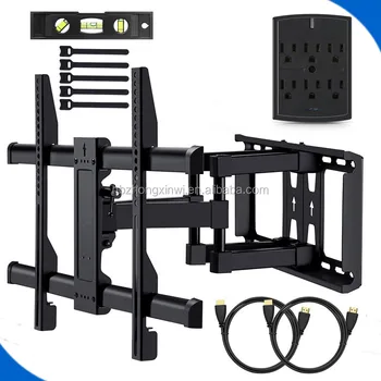 TV Wall Mount for 23"-55" TVs - Wall Mount TV Bracket with Swivel & Extends 16" TV Mount fits LED, LCD, OLED Flat Screen TVs