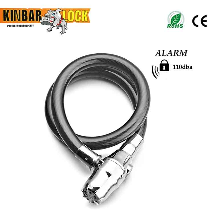 motorcycle chain lock with alarm