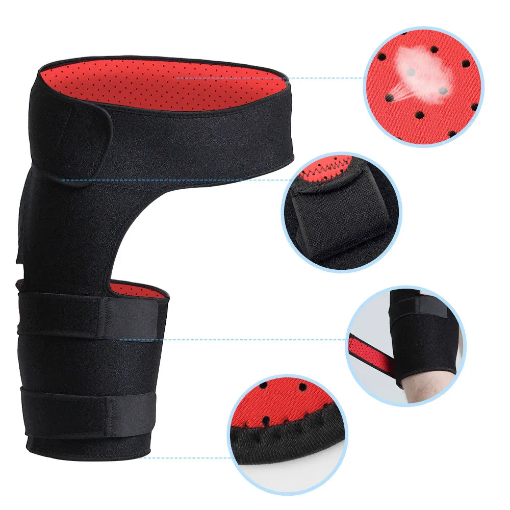 Compression Wrap for Groin Hip Thigh Quad Hamstring Joints Sciatica Nerve Pain Relief Strap