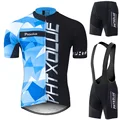 Phtxolue 2016 Cycling Jersey Short Sleeve Bike Clothing Bicycle Bib Shorts Cycling Clothes Wear Set Ropa