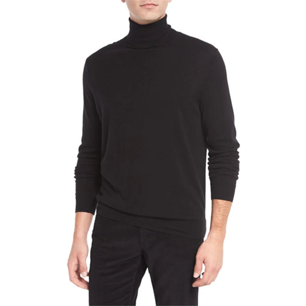 100 cotton turtleneck mens